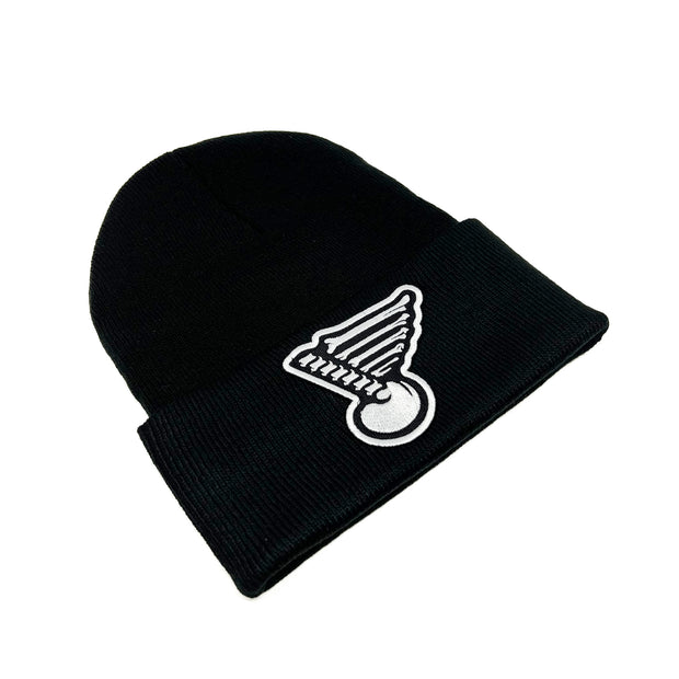 BONES BLUES BLACK BEANIE