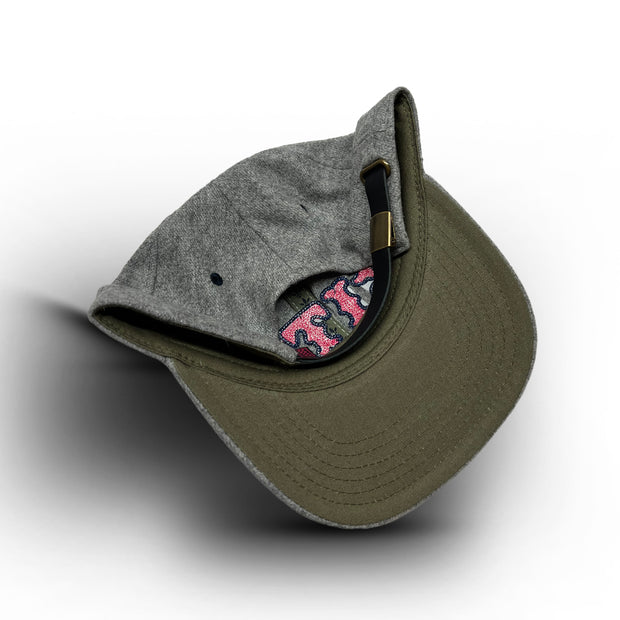 CITY WOOL GRY BUCKEL STRAP