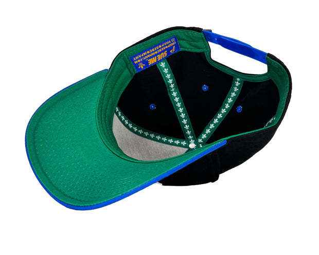 5 Panel STL MASHUP BLK/BLU Snapback