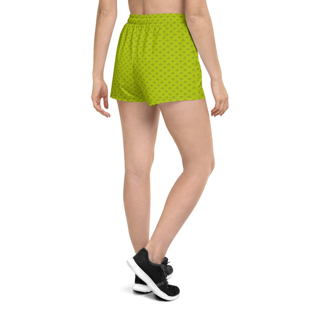 WAFFLE WOMENS SHORTS NEON GREEN