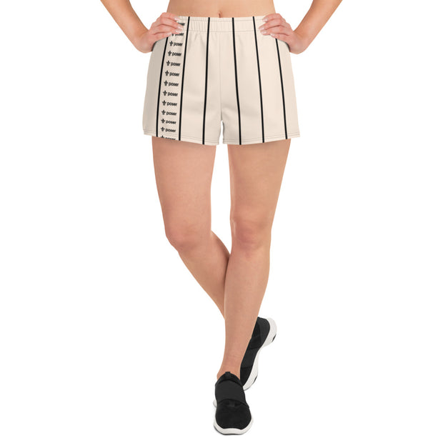 POSER STRIPED WOMENS SHORTS OFF-WHITE