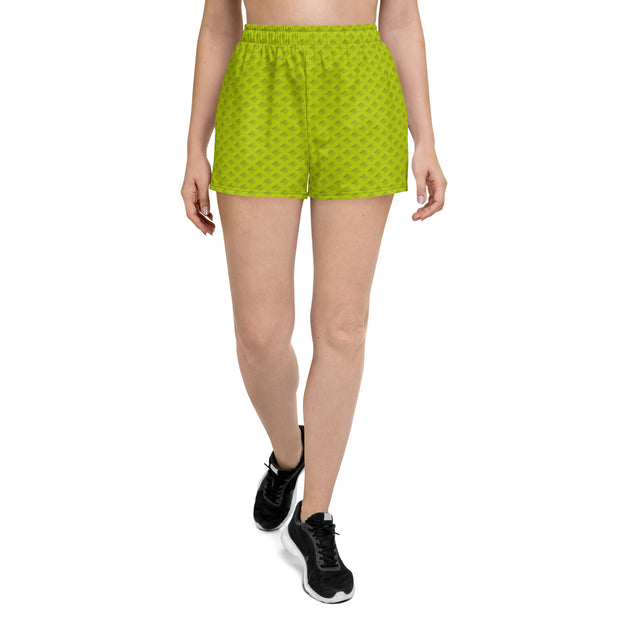 WAFFLE WOMENS SHORTS NEON GREEN