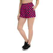 CITY POSER WOMENS SHORTS NAVY/RED