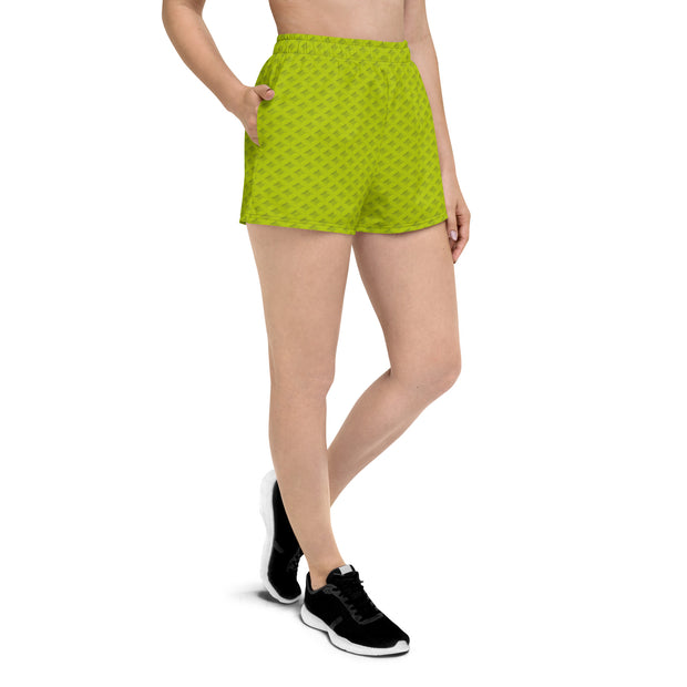 WAFFLE WOMENS SHORTS NEON GREEN